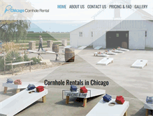 Tablet Screenshot of chicagocornholerental.com